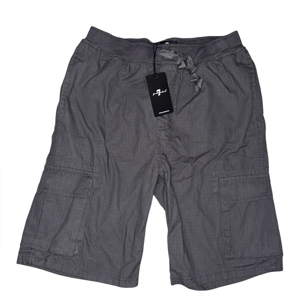 Youth Medium 7 For All Mankind Gray Cargo Shorts